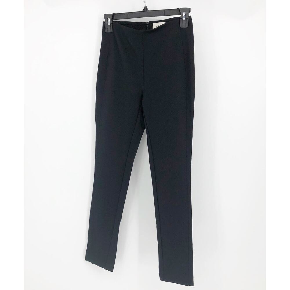 Wilfred Women's Ponte Dress Pants Size 2 Black Stretch Slim Leg